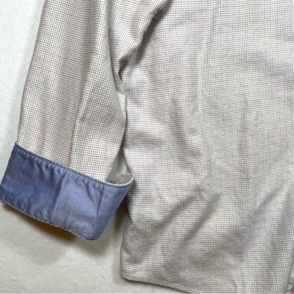 Perry Ellis Premium Slim Fit Printed Button Up Shirt Size 16 1/2 34/35 - Picture 4 of 9